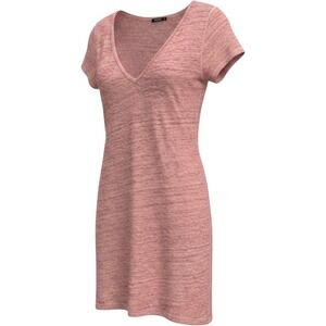 Joe's Jeans‎ Women Dusty Rose Pink 100% Linen V-Neck T-Shirt Dress JO3465 S